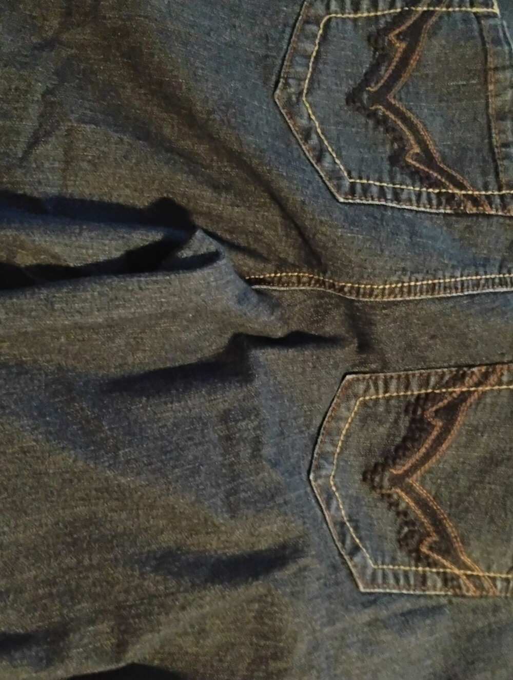 Woman Dark Blue Jeans Short